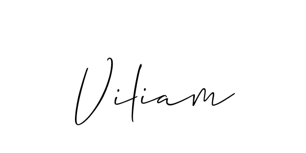 Design your own signature with our free online signature maker. With this signature software, you can create a handwritten (Allison_Script) signature for name Viliam. Viliam signature style 2 images and pictures png