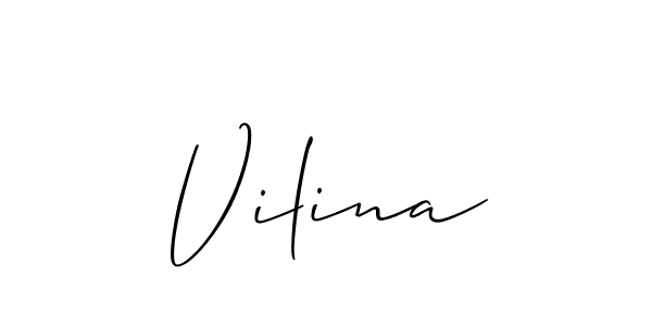 Also You can easily find your signature by using the search form. We will create Vilina name handwritten signature images for you free of cost using Allison_Script sign style. Vilina signature style 2 images and pictures png