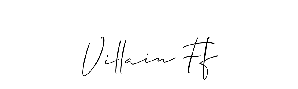 This is the best signature style for the Villain Ff name. Also you like these signature font (Allison_Script). Mix name signature. Villain Ff signature style 2 images and pictures png