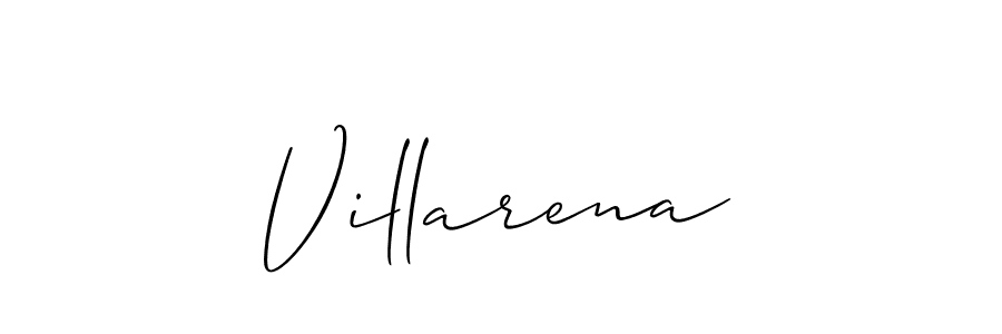 Create a beautiful signature design for name Villarena. With this signature (Allison_Script) fonts, you can make a handwritten signature for free. Villarena signature style 2 images and pictures png