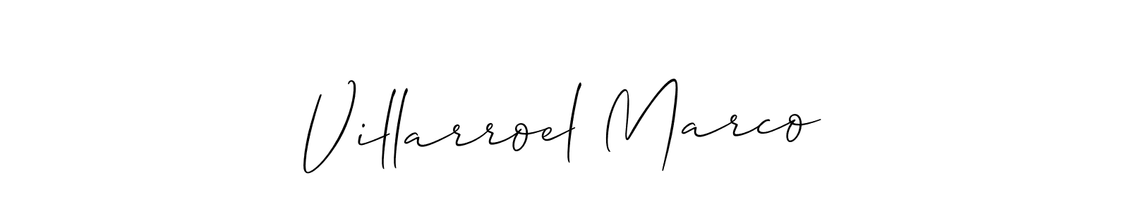 Also we have Villarroel Marco name is the best signature style. Create professional handwritten signature collection using Allison_Script autograph style. Villarroel Marco signature style 2 images and pictures png