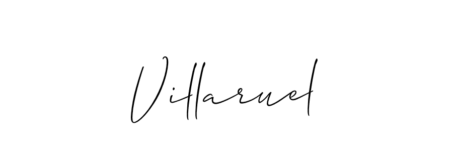 Allison_Script is a professional signature style that is perfect for those who want to add a touch of class to their signature. It is also a great choice for those who want to make their signature more unique. Get Villaruel name to fancy signature for free. Villaruel signature style 2 images and pictures png