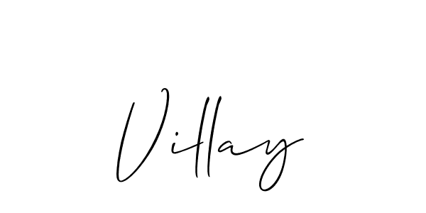 Similarly Allison_Script is the best handwritten signature design. Signature creator online .You can use it as an online autograph creator for name Villay. Villay signature style 2 images and pictures png