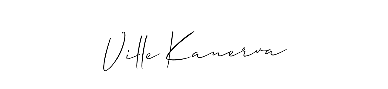 The best way (Allison_Script) to make a short signature is to pick only two or three words in your name. The name Ville Kanerva include a total of six letters. For converting this name. Ville Kanerva signature style 2 images and pictures png
