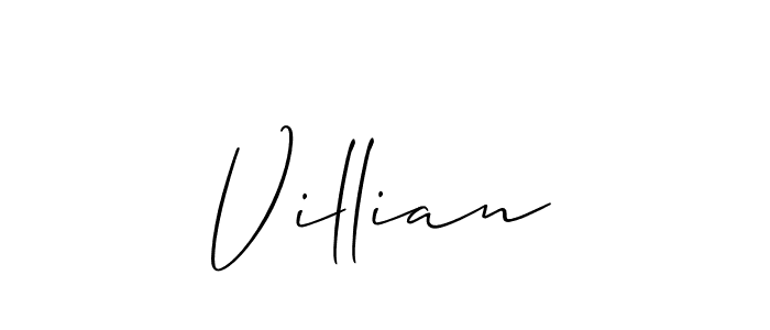 How to make Villian name signature. Use Allison_Script style for creating short signs online. This is the latest handwritten sign. Villian signature style 2 images and pictures png