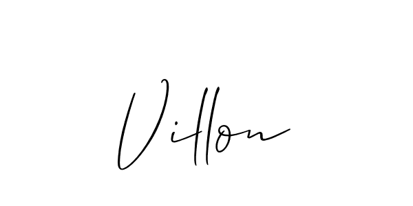 How to Draw Villon signature style? Allison_Script is a latest design signature styles for name Villon. Villon signature style 2 images and pictures png