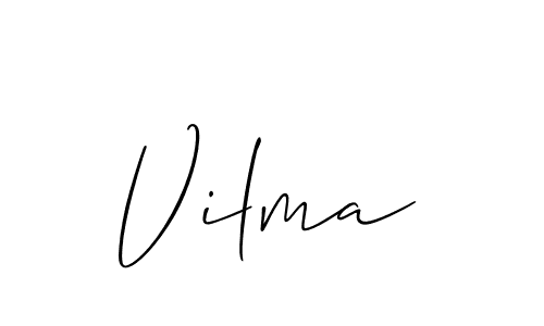 The best way (Allison_Script) to make a short signature is to pick only two or three words in your name. The name Vilma include a total of six letters. For converting this name. Vilma signature style 2 images and pictures png