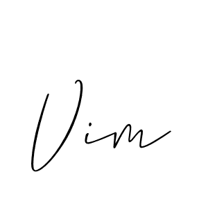 How to make Vim signature? Allison_Script is a professional autograph style. Create handwritten signature for Vim name. Vim signature style 2 images and pictures png