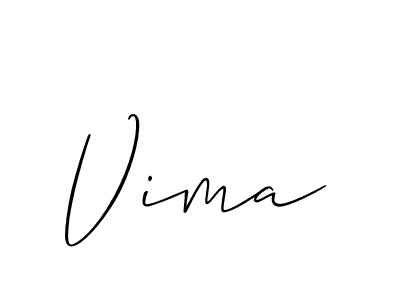 How to make Vima signature? Allison_Script is a professional autograph style. Create handwritten signature for Vima name. Vima signature style 2 images and pictures png