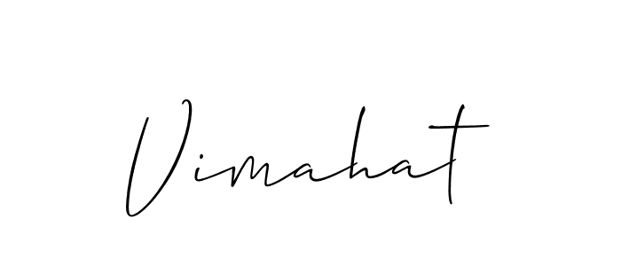 How to make Vimahat signature? Allison_Script is a professional autograph style. Create handwritten signature for Vimahat name. Vimahat signature style 2 images and pictures png