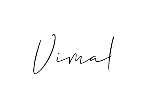 The best way (Allison_Script) to make a short signature is to pick only two or three words in your name. The name Vimal include a total of six letters. For converting this name. Vimal signature style 2 images and pictures png