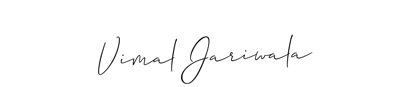 Best and Professional Signature Style for Vimal Jariwala. Allison_Script Best Signature Style Collection. Vimal Jariwala signature style 2 images and pictures png