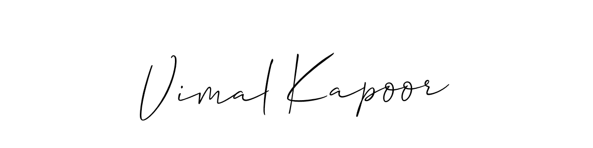 How to make Vimal Kapoor signature? Allison_Script is a professional autograph style. Create handwritten signature for Vimal Kapoor name. Vimal Kapoor signature style 2 images and pictures png