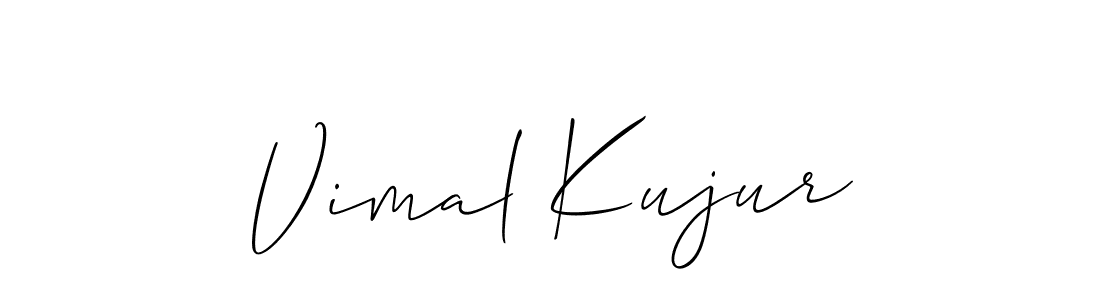 Use a signature maker to create a handwritten signature online. With this signature software, you can design (Allison_Script) your own signature for name Vimal Kujur. Vimal Kujur signature style 2 images and pictures png
