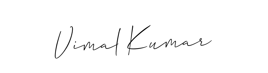 Also You can easily find your signature by using the search form. We will create Vimal Kumar name handwritten signature images for you free of cost using Allison_Script sign style. Vimal Kumar signature style 2 images and pictures png
