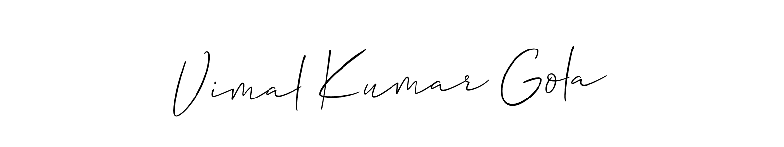 Make a beautiful signature design for name Vimal Kumar Gola. Use this online signature maker to create a handwritten signature for free. Vimal Kumar Gola signature style 2 images and pictures png