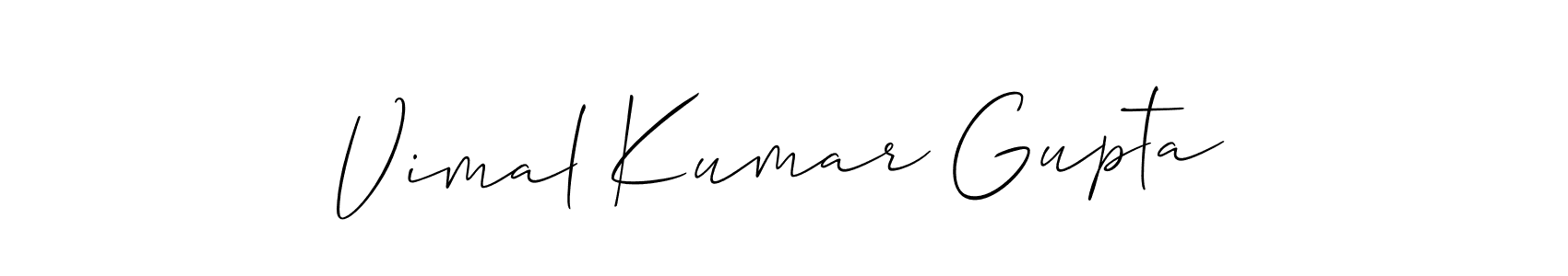 Use a signature maker to create a handwritten signature online. With this signature software, you can design (Allison_Script) your own signature for name Vimal Kumar Gupta. Vimal Kumar Gupta signature style 2 images and pictures png