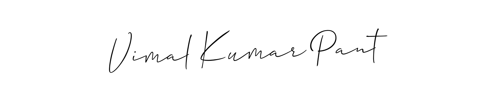 Also You can easily find your signature by using the search form. We will create Vimal Kumar Pant name handwritten signature images for you free of cost using Allison_Script sign style. Vimal Kumar Pant signature style 2 images and pictures png