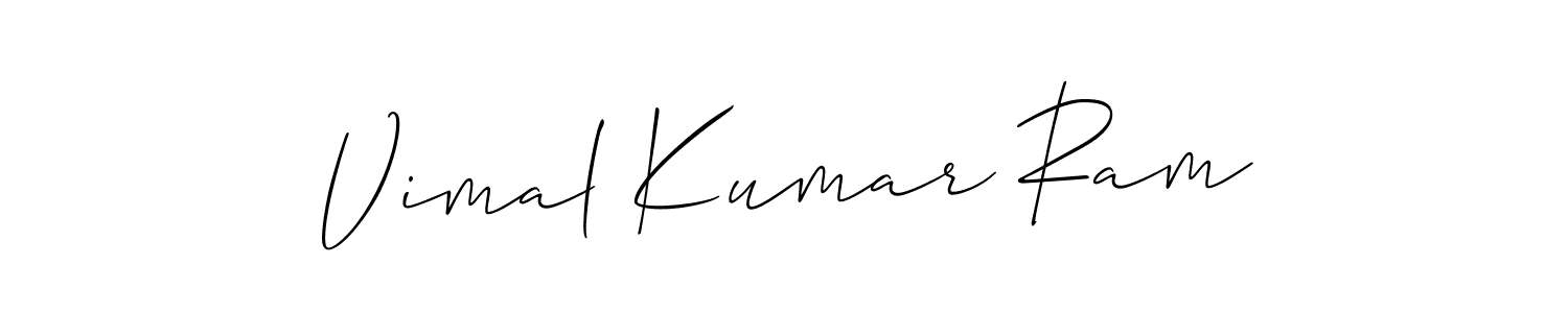 Also You can easily find your signature by using the search form. We will create Vimal Kumar Ram name handwritten signature images for you free of cost using Allison_Script sign style. Vimal Kumar Ram signature style 2 images and pictures png