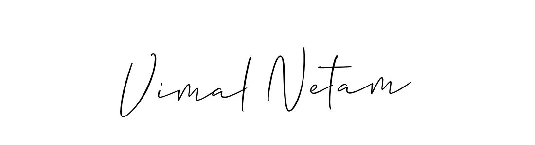 Also we have Vimal Netam name is the best signature style. Create professional handwritten signature collection using Allison_Script autograph style. Vimal Netam signature style 2 images and pictures png