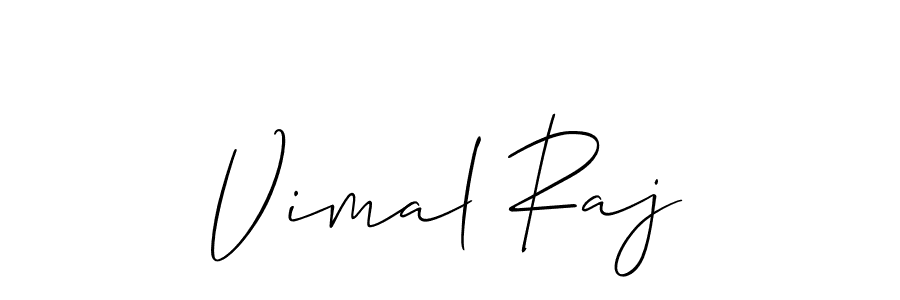 It looks lik you need a new signature style for name Vimal Raj. Design unique handwritten (Allison_Script) signature with our free signature maker in just a few clicks. Vimal Raj signature style 2 images and pictures png