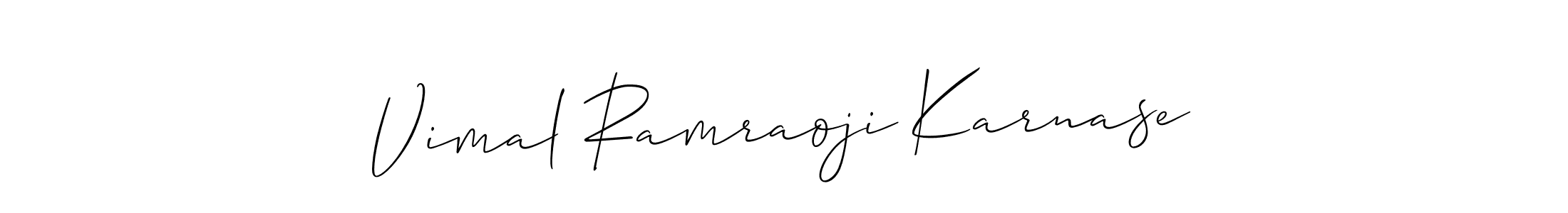 You can use this online signature creator to create a handwritten signature for the name Vimal Ramraoji Karnase. This is the best online autograph maker. Vimal Ramraoji Karnase signature style 2 images and pictures png