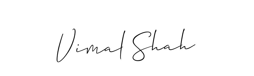 Design your own signature with our free online signature maker. With this signature software, you can create a handwritten (Allison_Script) signature for name Vimal Shah. Vimal Shah signature style 2 images and pictures png