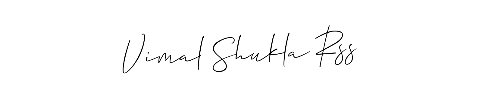 Make a beautiful signature design for name Vimal Shukla Rss. With this signature (Allison_Script) style, you can create a handwritten signature for free. Vimal Shukla Rss signature style 2 images and pictures png