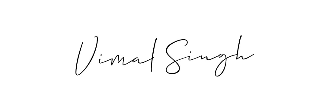 Best and Professional Signature Style for Vimal Singh. Allison_Script Best Signature Style Collection. Vimal Singh signature style 2 images and pictures png