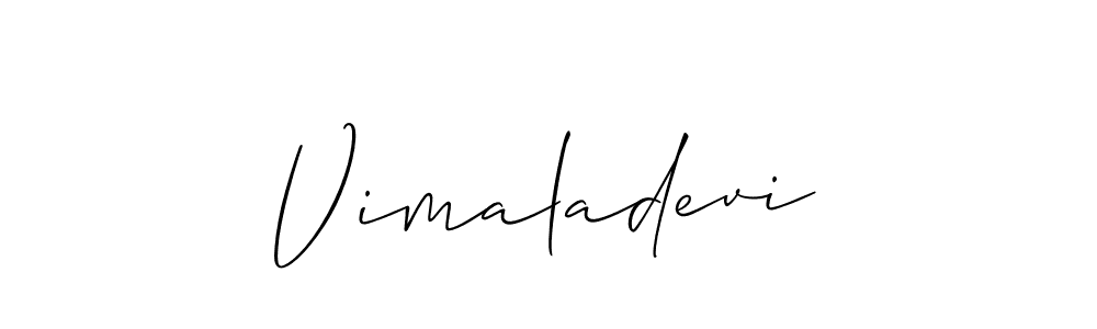 Similarly Allison_Script is the best handwritten signature design. Signature creator online .You can use it as an online autograph creator for name Vimaladevi. Vimaladevi signature style 2 images and pictures png