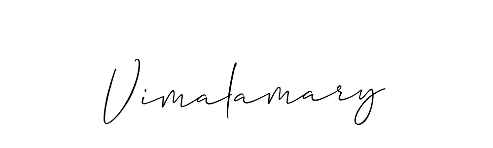 if you are searching for the best signature style for your name Vimalamary. so please give up your signature search. here we have designed multiple signature styles  using Allison_Script. Vimalamary signature style 2 images and pictures png