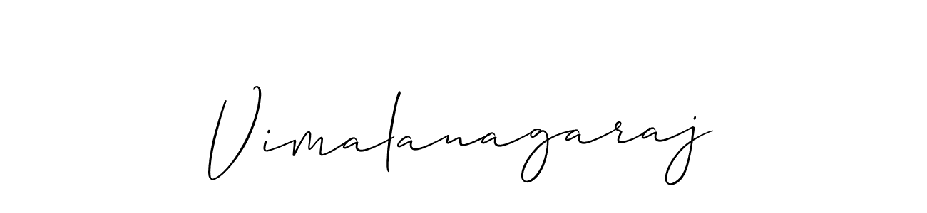 How to make Vimalanagaraj name signature. Use Allison_Script style for creating short signs online. This is the latest handwritten sign. Vimalanagaraj signature style 2 images and pictures png