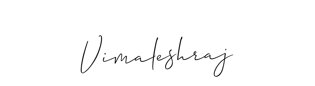 It looks lik you need a new signature style for name Vimaleshraj. Design unique handwritten (Allison_Script) signature with our free signature maker in just a few clicks. Vimaleshraj signature style 2 images and pictures png
