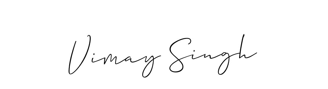 Make a short Vimay Singh signature style. Manage your documents anywhere anytime using Allison_Script. Create and add eSignatures, submit forms, share and send files easily. Vimay Singh signature style 2 images and pictures png