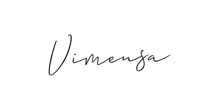 Make a beautiful signature design for name Vimensa. Use this online signature maker to create a handwritten signature for free. Vimensa signature style 2 images and pictures png