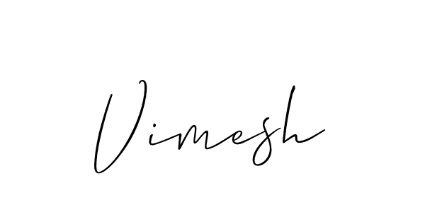 Once you've used our free online signature maker to create your best signature Allison_Script style, it's time to enjoy all of the benefits that Vimesh name signing documents. Vimesh signature style 2 images and pictures png