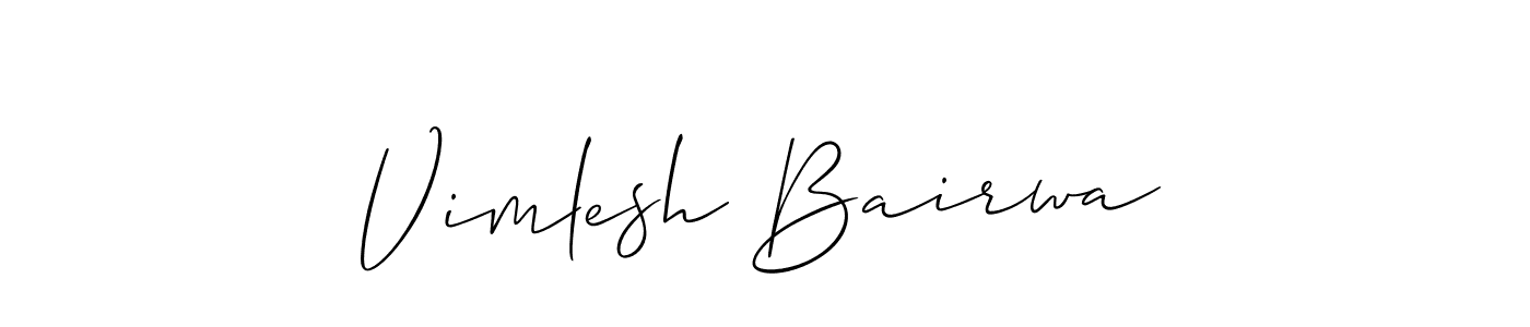Make a beautiful signature design for name Vimlesh Bairwa. Use this online signature maker to create a handwritten signature for free. Vimlesh Bairwa signature style 2 images and pictures png