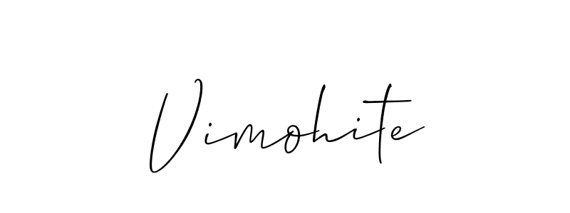 You should practise on your own different ways (Allison_Script) to write your name (Vimohite) in signature. don't let someone else do it for you. Vimohite signature style 2 images and pictures png