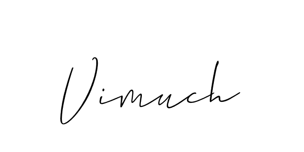 Make a beautiful signature design for name Vimuch. Use this online signature maker to create a handwritten signature for free. Vimuch signature style 2 images and pictures png