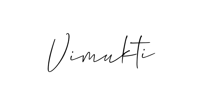 Also we have Vimukti name is the best signature style. Create professional handwritten signature collection using Allison_Script autograph style. Vimukti signature style 2 images and pictures png