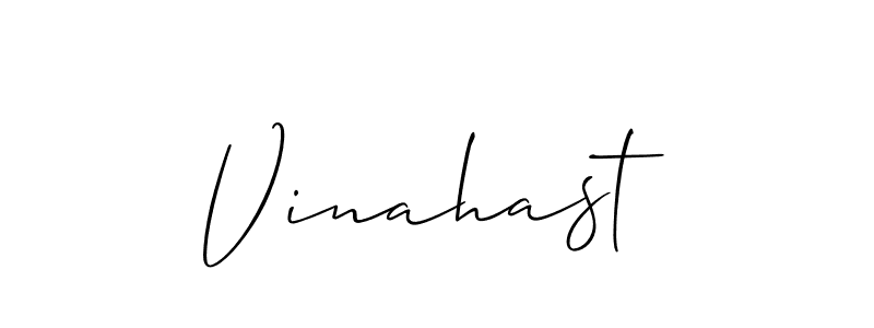 Once you've used our free online signature maker to create your best signature Allison_Script style, it's time to enjoy all of the benefits that Vinahast name signing documents. Vinahast signature style 2 images and pictures png