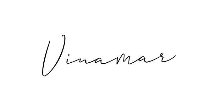 It looks lik you need a new signature style for name Vinamar. Design unique handwritten (Allison_Script) signature with our free signature maker in just a few clicks. Vinamar signature style 2 images and pictures png