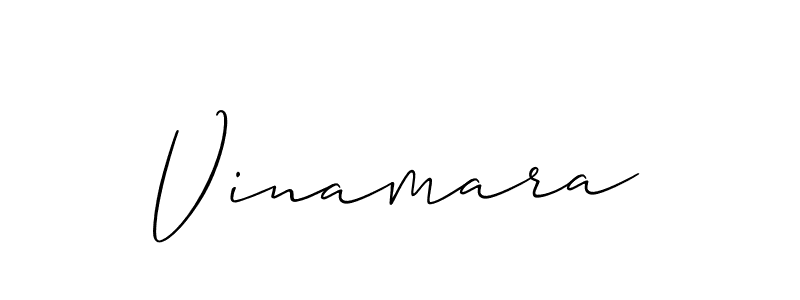 Create a beautiful signature design for name Vinamara. With this signature (Allison_Script) fonts, you can make a handwritten signature for free. Vinamara signature style 2 images and pictures png