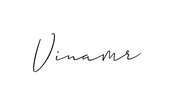 Also we have Vinamr name is the best signature style. Create professional handwritten signature collection using Allison_Script autograph style. Vinamr signature style 2 images and pictures png