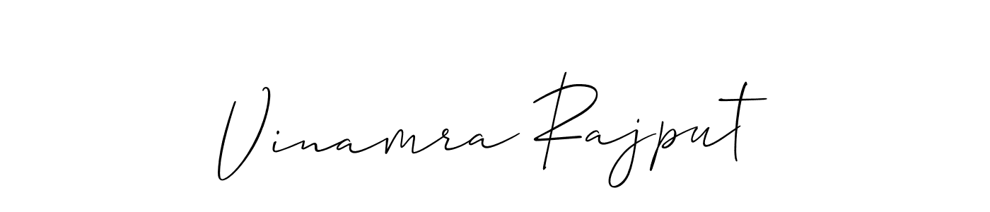 Vinamra Rajput stylish signature style. Best Handwritten Sign (Allison_Script) for my name. Handwritten Signature Collection Ideas for my name Vinamra Rajput. Vinamra Rajput signature style 2 images and pictures png