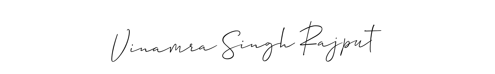 Vinamra Singh Rajput stylish signature style. Best Handwritten Sign (Allison_Script) for my name. Handwritten Signature Collection Ideas for my name Vinamra Singh Rajput. Vinamra Singh Rajput signature style 2 images and pictures png