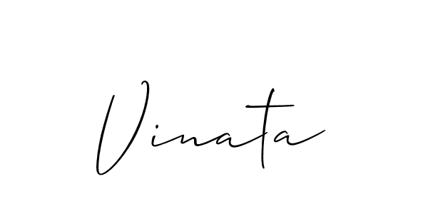 Once you've used our free online signature maker to create your best signature Allison_Script style, it's time to enjoy all of the benefits that Vinata name signing documents. Vinata signature style 2 images and pictures png