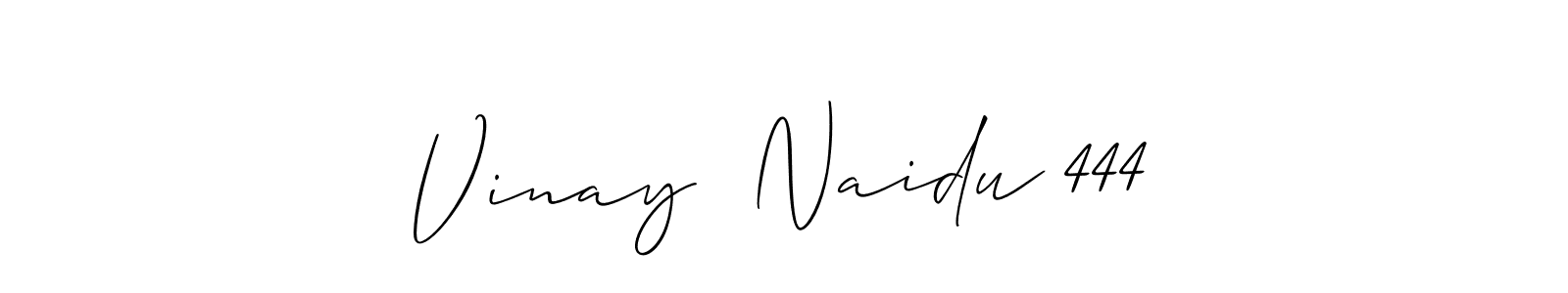 Also You can easily find your signature by using the search form. We will create Vinay  Naidu 444 name handwritten signature images for you free of cost using Allison_Script sign style. Vinay  Naidu 444 signature style 2 images and pictures png