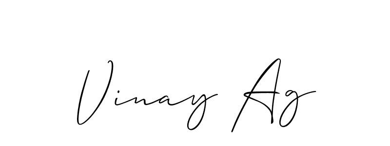 How to Draw Vinay Ag signature style? Allison_Script is a latest design signature styles for name Vinay Ag. Vinay Ag signature style 2 images and pictures png