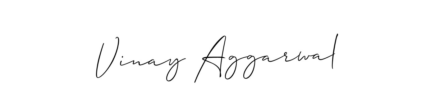 Allison_Script is a professional signature style that is perfect for those who want to add a touch of class to their signature. It is also a great choice for those who want to make their signature more unique. Get Vinay Aggarwal name to fancy signature for free. Vinay Aggarwal signature style 2 images and pictures png